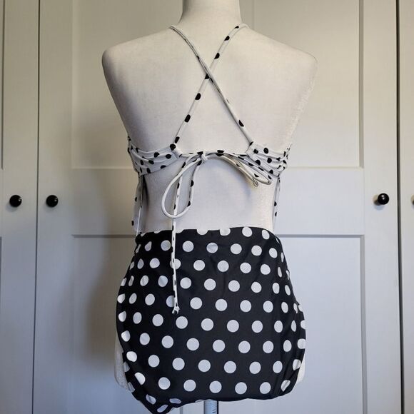 Hula honey polka dotted cut out one piece swimsuit - Picture 10 of 11